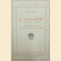 Euripide, Il ciclope, con introduzione e commento di A. Taccone