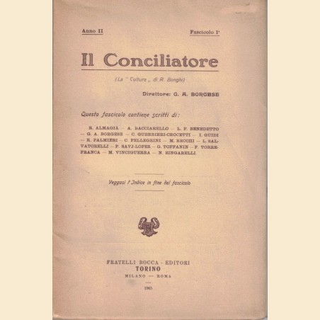 Il Conciliatore, a. II, fasc. I, 1945